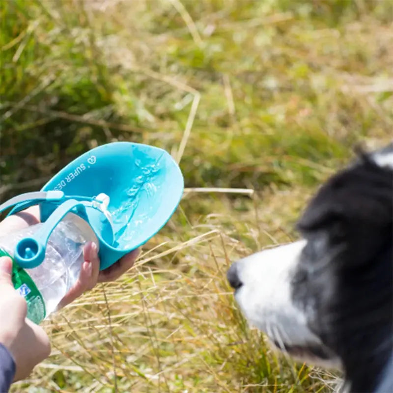 2-In-1 Pet Dog Water Bottle With Food Bowl For Travel Supplies PawsMagics