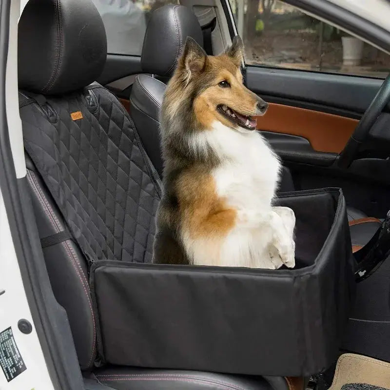 2-in-1 Dog Car Seat Hammock & Protector | Waterproof Pet Seat Cover for Dogs & Cats PawMoon