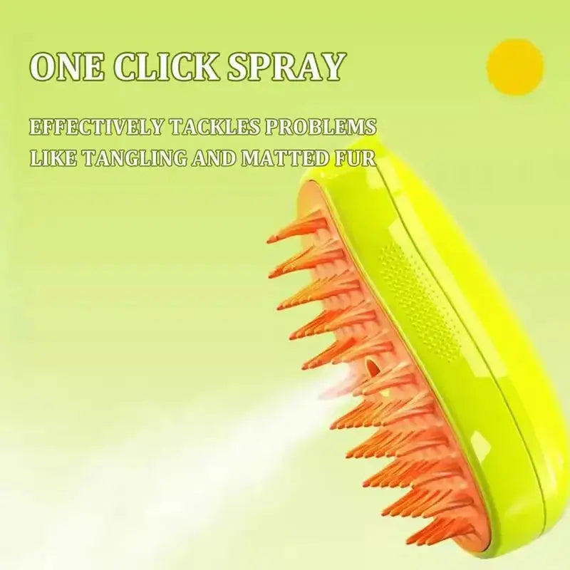 3 In1 Pet Steamy Brush - PawsMagics