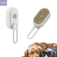 3 in 1 Pet Cat Dog Steamy Spray Cleaning Brush Electric Anti-splashing Hair Removal Massage Brush Pet Grooming Hair Removal Comb PawsMagics