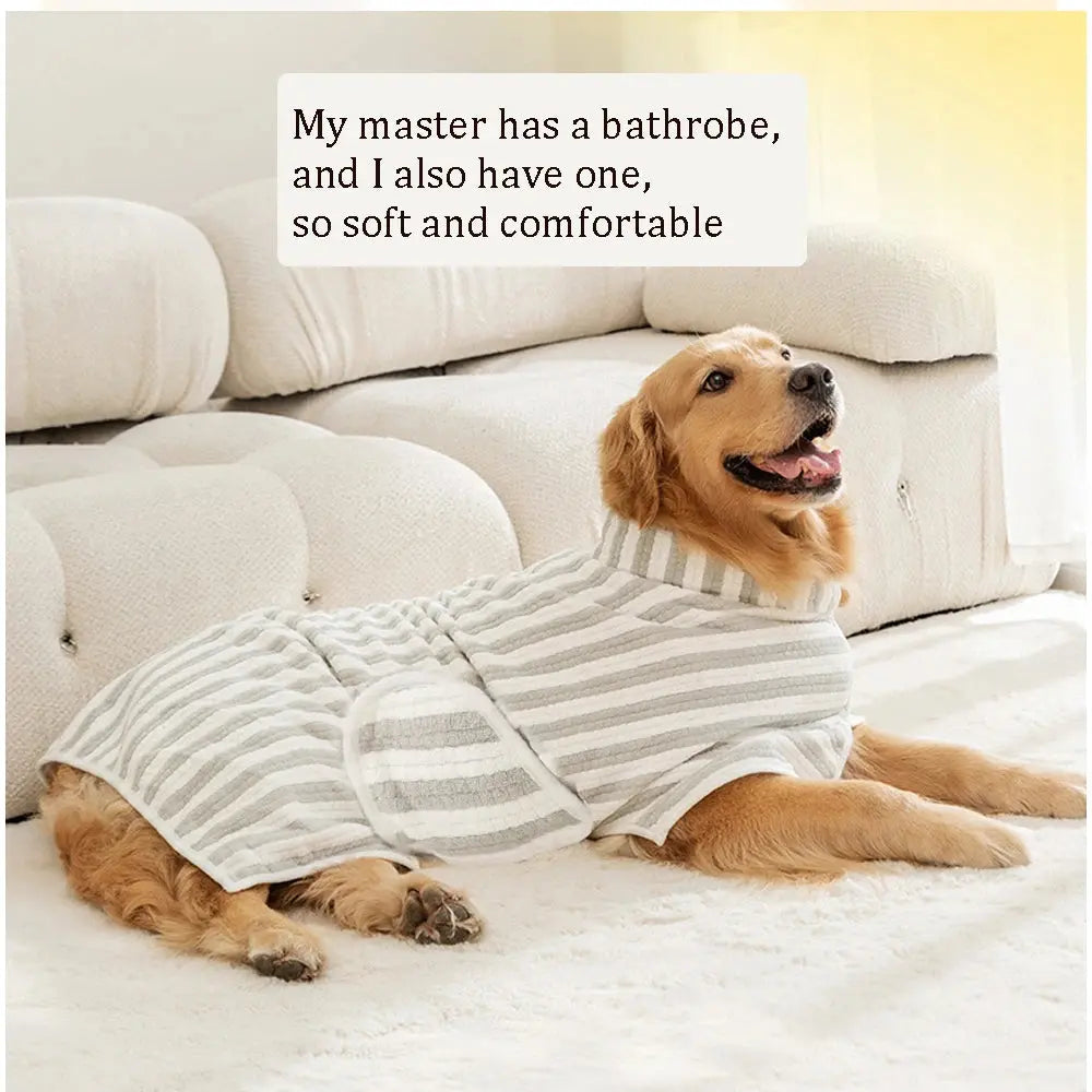 Absorbent Dog Bathrobe - Quick-Drying Towel for All Sizes PawsMagics