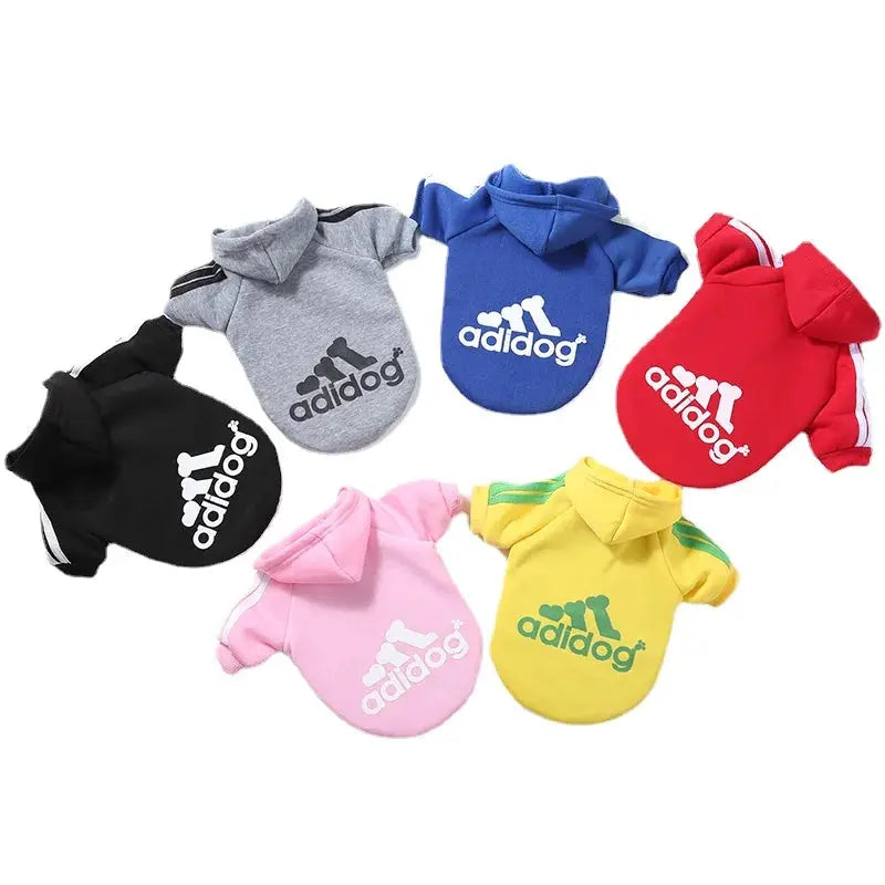 Adidog Pet Dog Clothes – Cotton Hooded Sweatshirt for All Sizes PawMoon