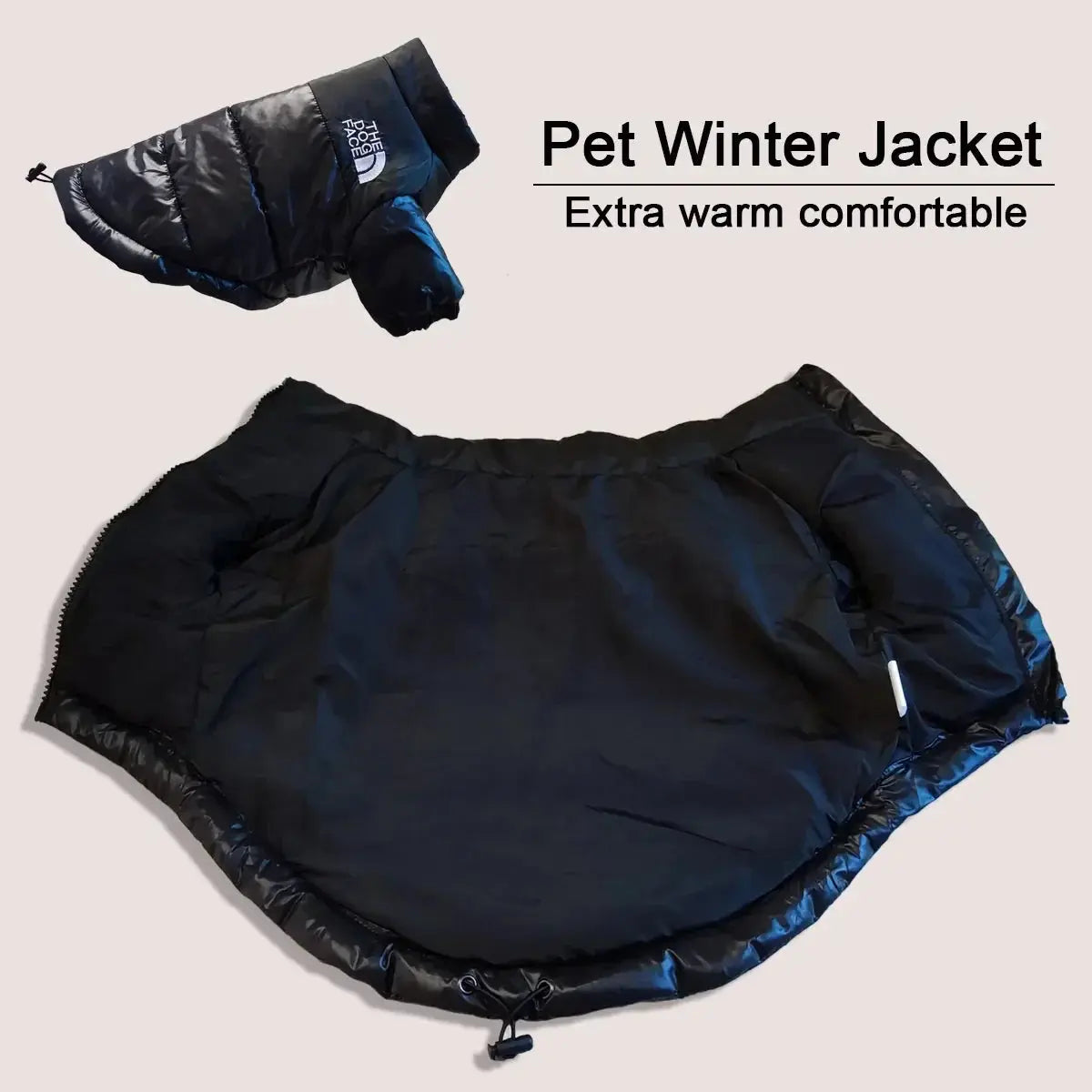 Dog Face Puffer Jacket - PawsMagics