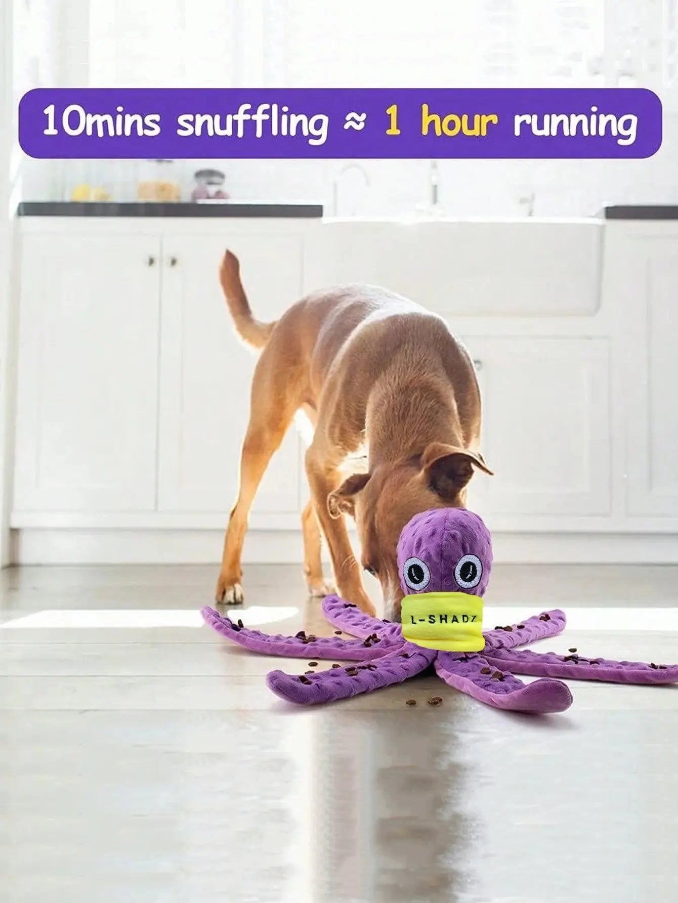 Dog Octopus Snuffle Toy – Interactive Slow Feeder and Enrichment Game PawsMagics