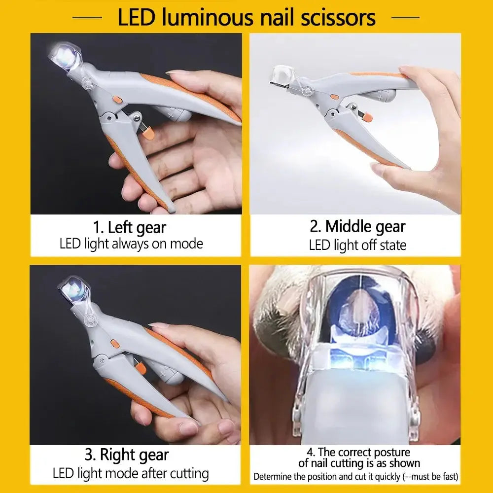 EZNAIL Pet Nail LED Clipper - PawsMagics