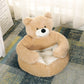 Teddy Bear Cuddler Pet Bed - PawsMagics