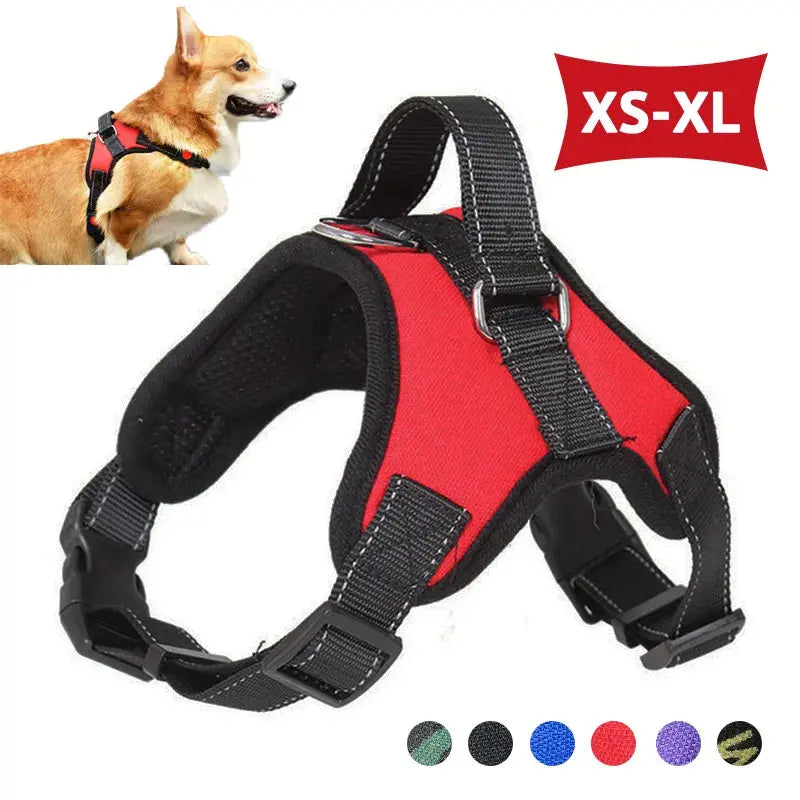 No Pull Harness Reflective Adjustable - PawsMagics