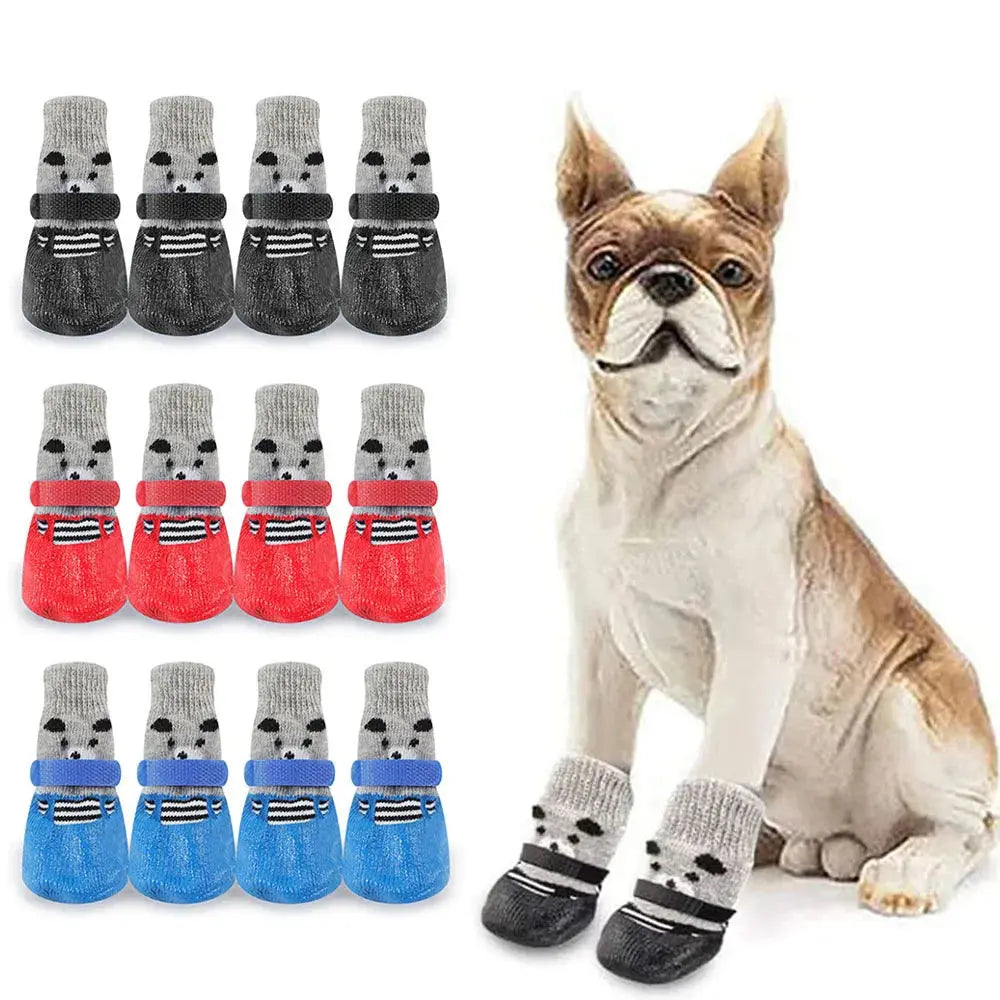 PawProtector™ Waterproof Breathable Dog Socks: Non-Slip & Adjustable - PawsMagics