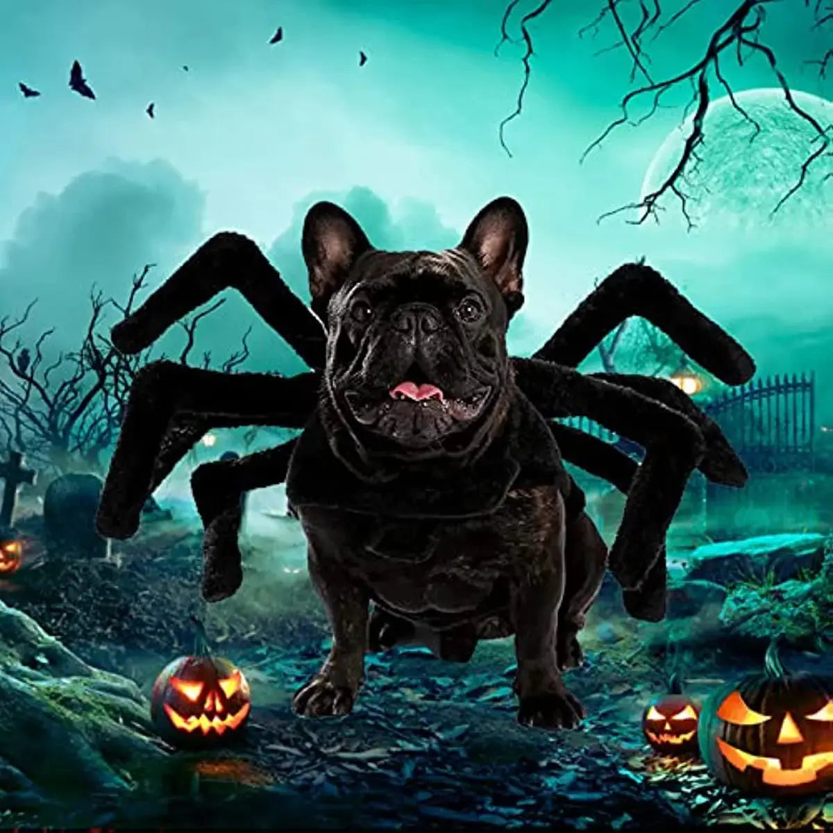 Pet Spider Costume - Halloween Spider Costume for Cats and dogs PawsMagics