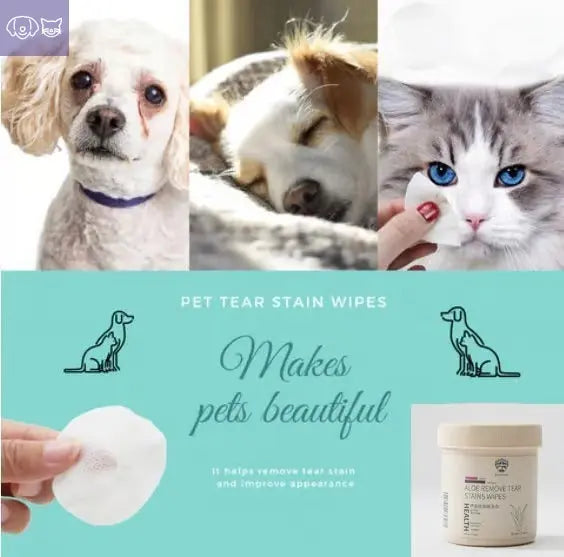 Pet Tear Stain Wipes & A good companion for pets PawsMagics