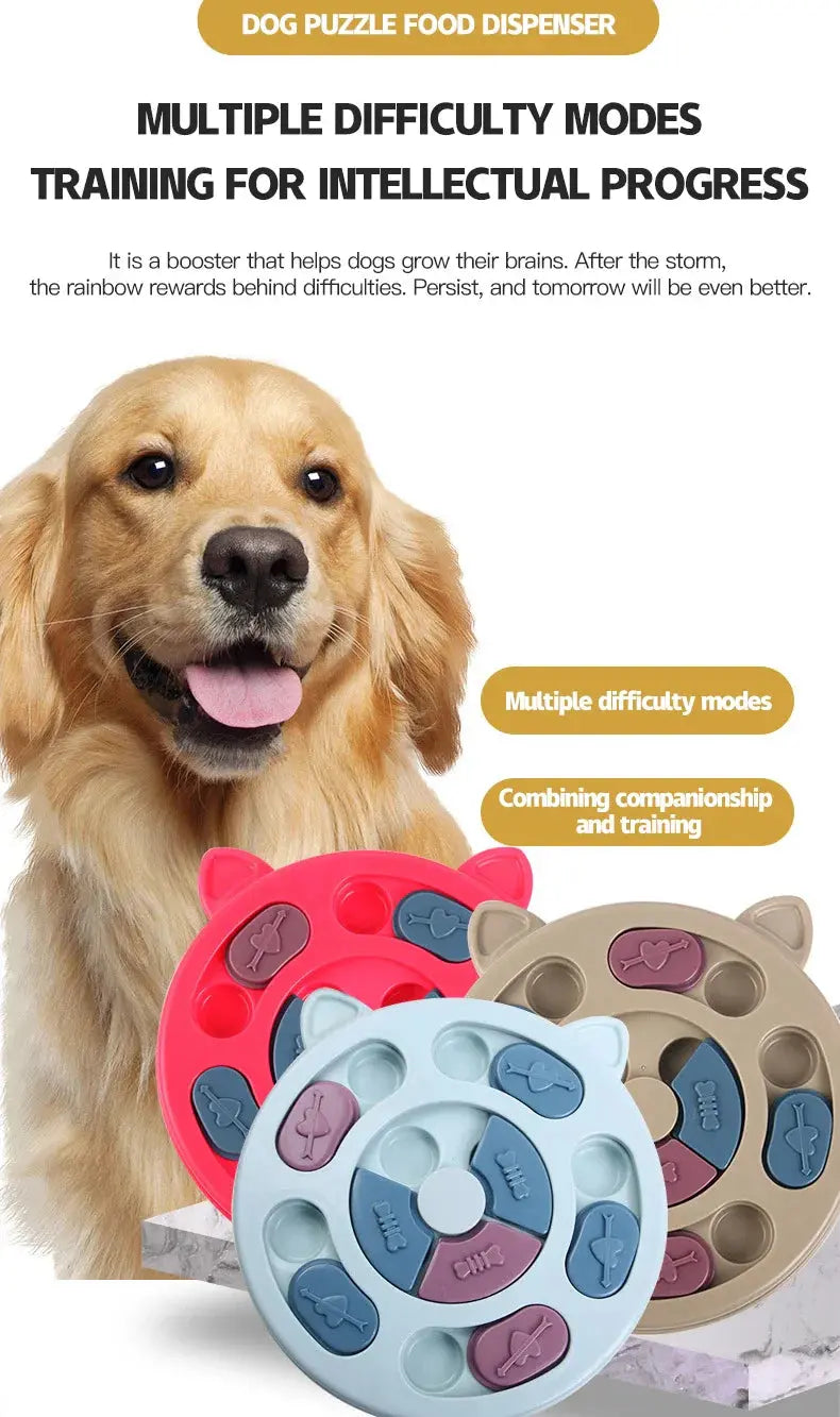 Pet slow food bowls interactive brain training - PawsMagics