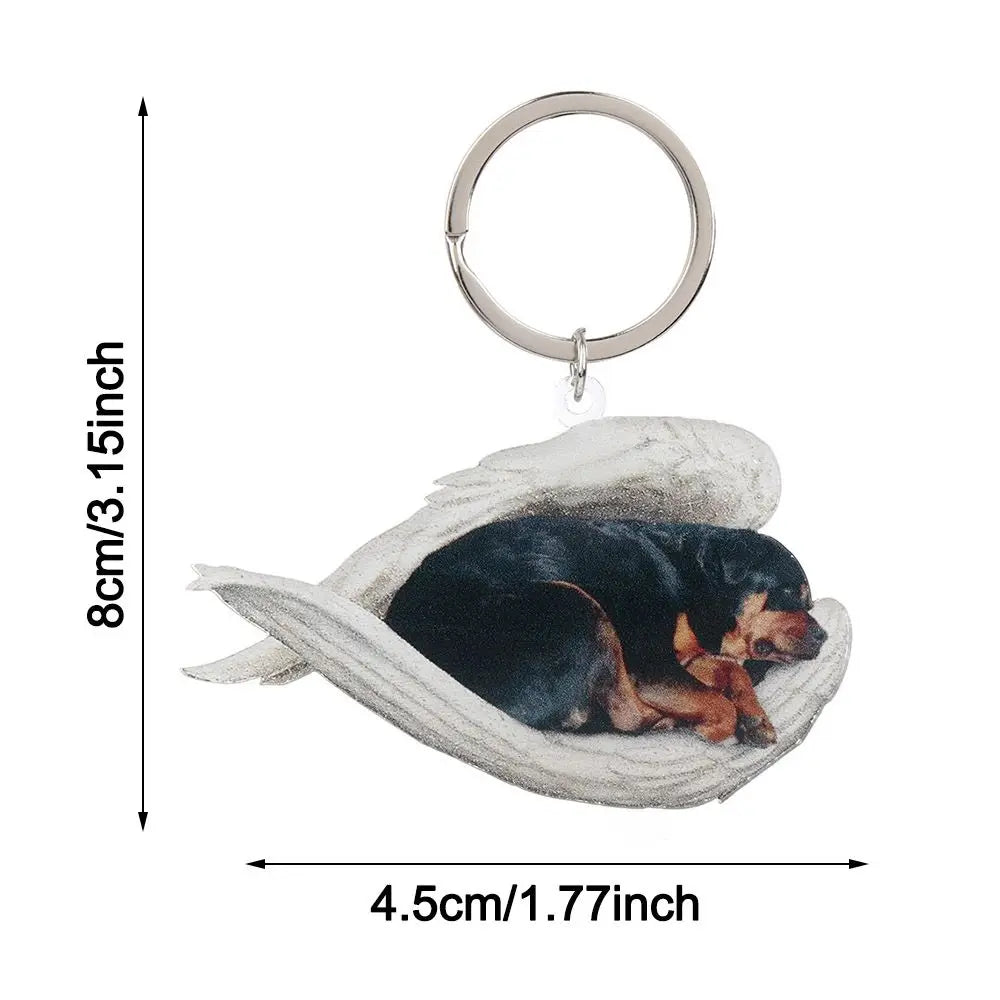 Cute Sleeping Angel Dog Ornament - PawsMagics