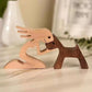 Wooden Puppy Dog Figurine | Handcrafted Gift & Home Decoration | Perfect for Shelves & Office