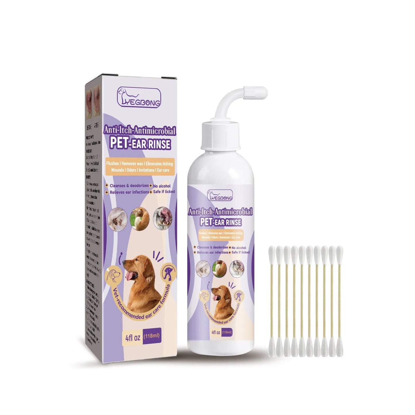 Pet Ear Cleaner - Infection Treatment for Dogs & Cats