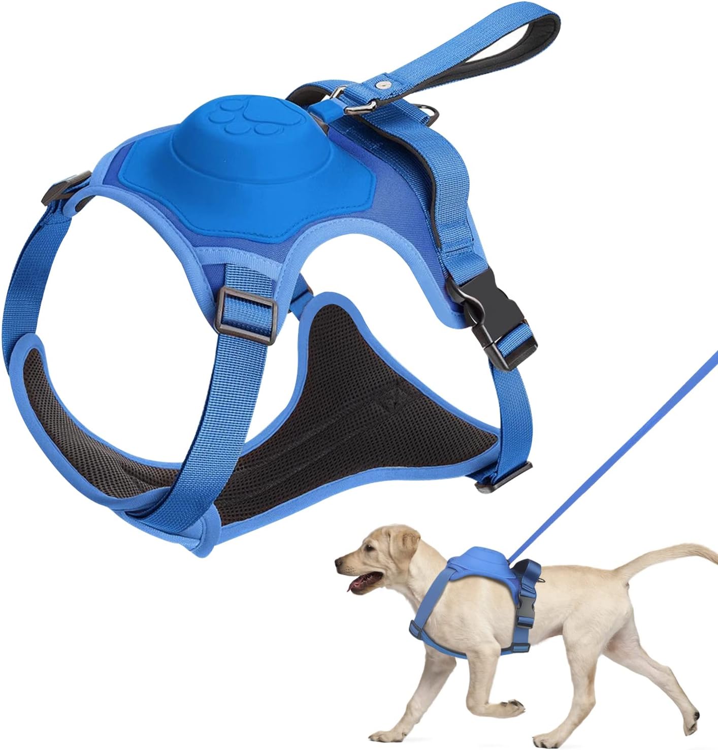 Dog Harness and Retractable Leash Set All-in-One - PawsMagics