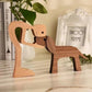 Wooden Puppy Dog Figurine | Handcrafted Gift & Home Decoration | Perfect for Shelves & Office