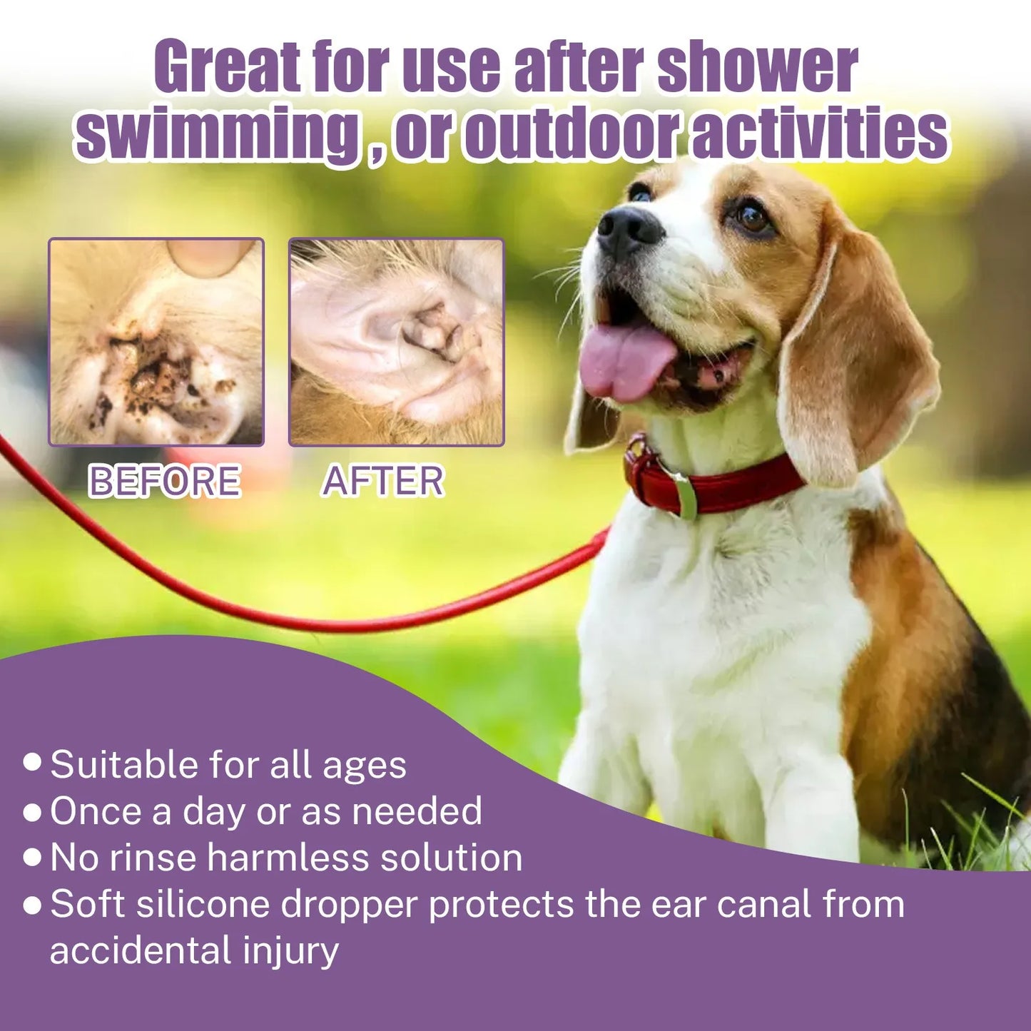 Pet Ear Cleaner - Infection Treatment for Dogs & Cats