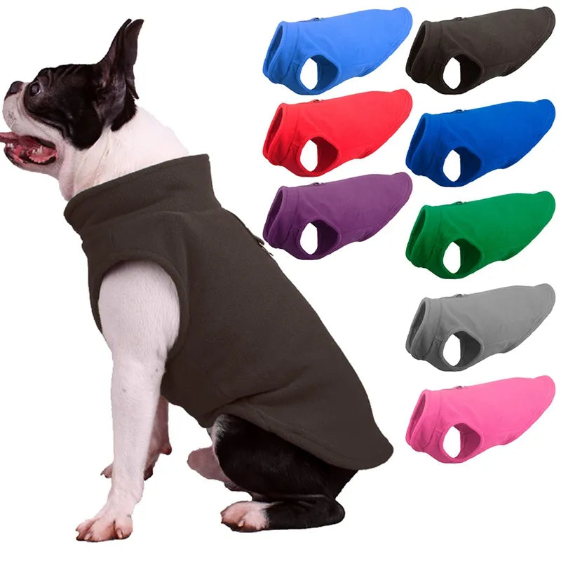 Fleece Dog Jacket - PawsMagics