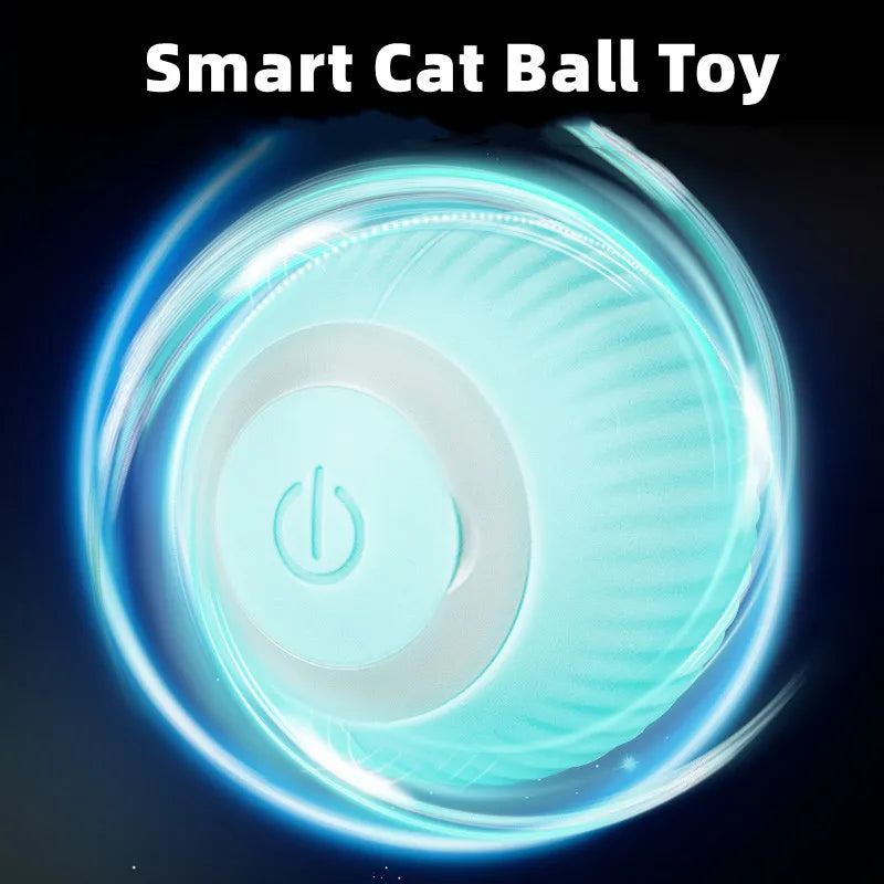 Electric Cat Ball Toys Automatic Rolling Smart Cat Toys Interactive for Cats Training Self-moving Kitten Toys for Indoor Playing - PawsMagics