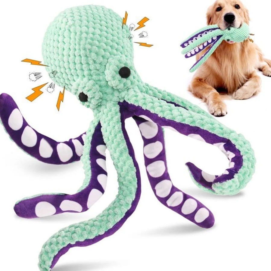 Octopus Plush Squeaky Dog Toys