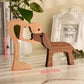 Wooden Puppy Dog Figurine | Handcrafted Gift & Home Decoration | Perfect for Shelves & Office