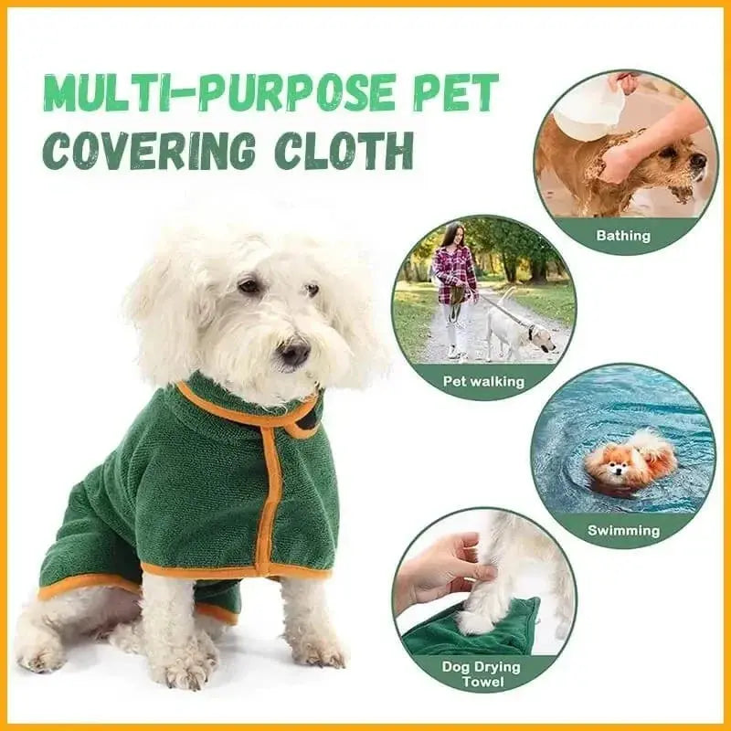 Super Absorbent Dog Bathrobe - PawsMagics