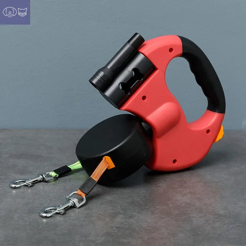 TANGLE-FREE DOUBLE DOG LEASH - PawsMagics