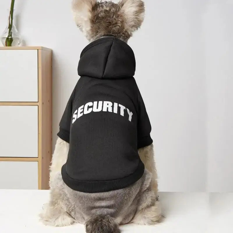 Winter Security Dog Hoodie with Leash Hole for Large & Small Dogs - PawsMagics