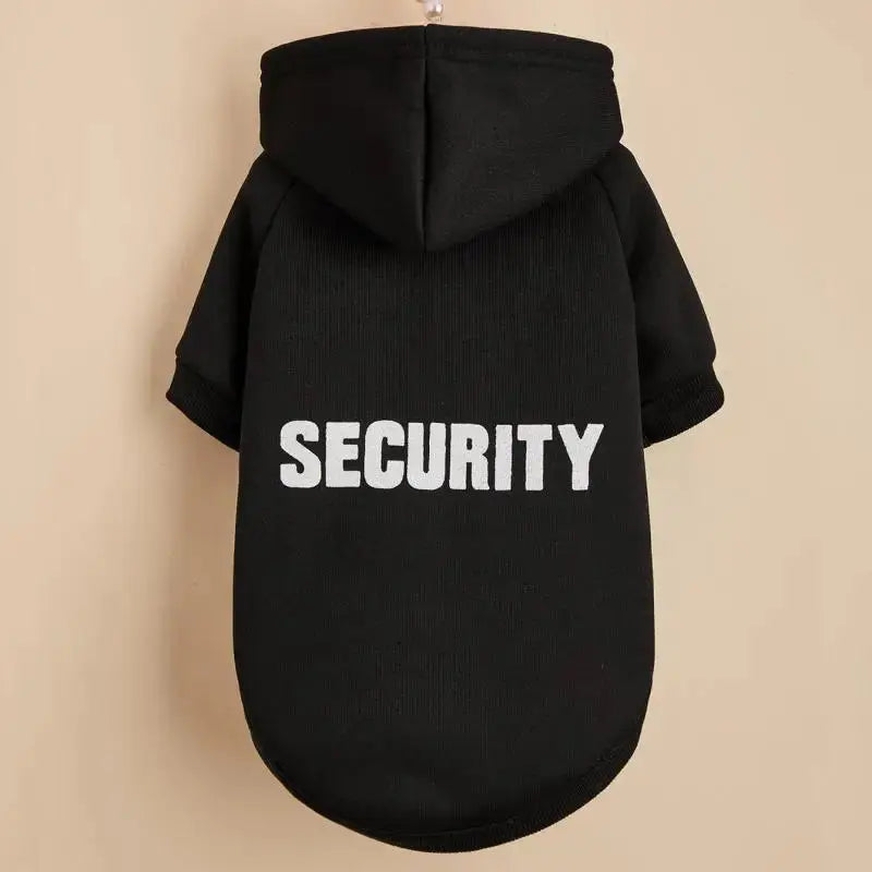 Winter Security Dog Hoodie with Leash Hole for Large & Small Dogs - PawsMagics