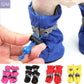 4pcs/set Waterproof Pet Dog Shoes Chihuahua Anti-slip Rain Boots Footwear For Small Cats Dogs Puppy Dog Pet Booties - PawsMagics